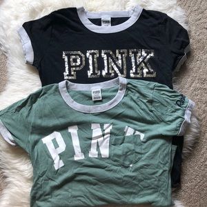 2 Victoria’s Secret Pink T-Shirts